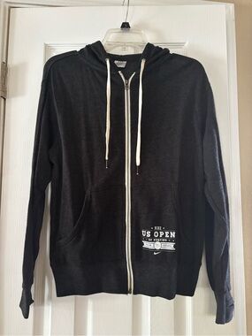Dark Gray Full-Zip Hoodie with US of Surfing and Pacifico Logo